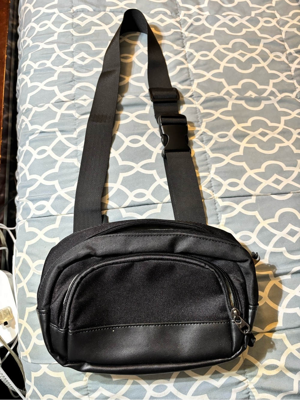 Black Crossbody Sling Bag - Minimal Everyday Carry